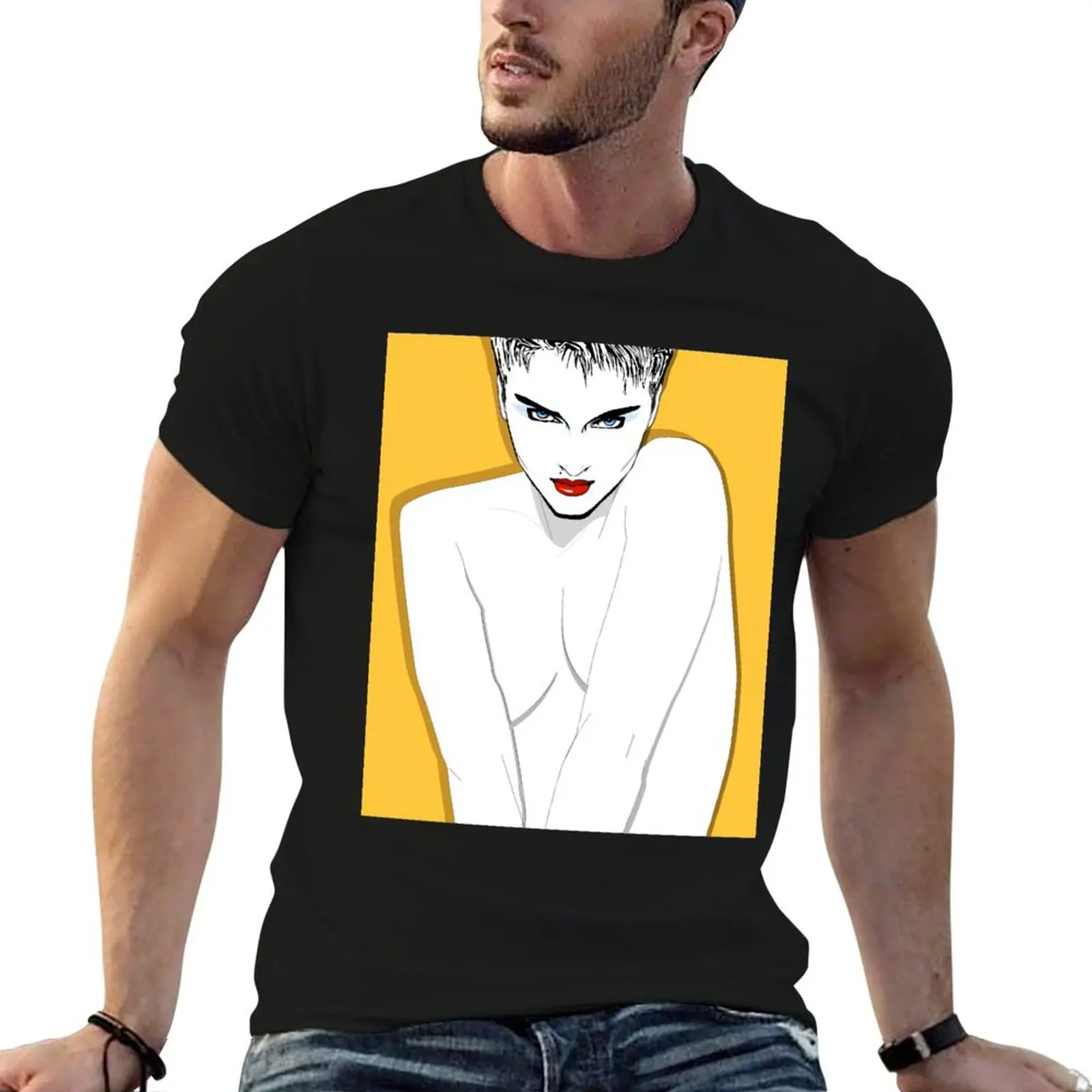 

Patrick Nagel 80's Woman T-Shirt anime t shirts for man man t shirt cotton T-Shirt