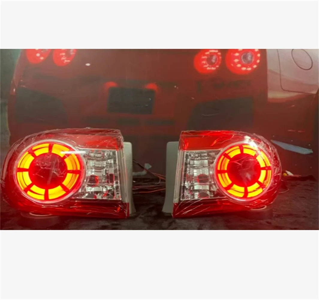 Car led modified tail light assembly outer rear lamp 2pcs for 10-13 Toyota Corolla brake Reverse lights turn signal