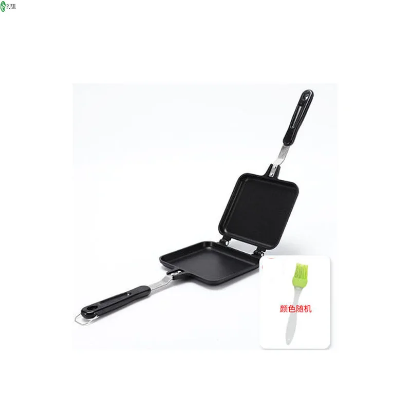 Gas Non-Stick Sandwich Maker Iron Bread Toast Breakfast Machine Waffle Pancake Baking Barbecue Oven Mold Mould Grill Frying Pan