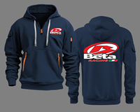 Beta Racing Motocross Semi-Zip Hooded Sweatshirt New Men's Hoodie Spring Autumn Casual Pullover Fashion Sweatshirts Coat