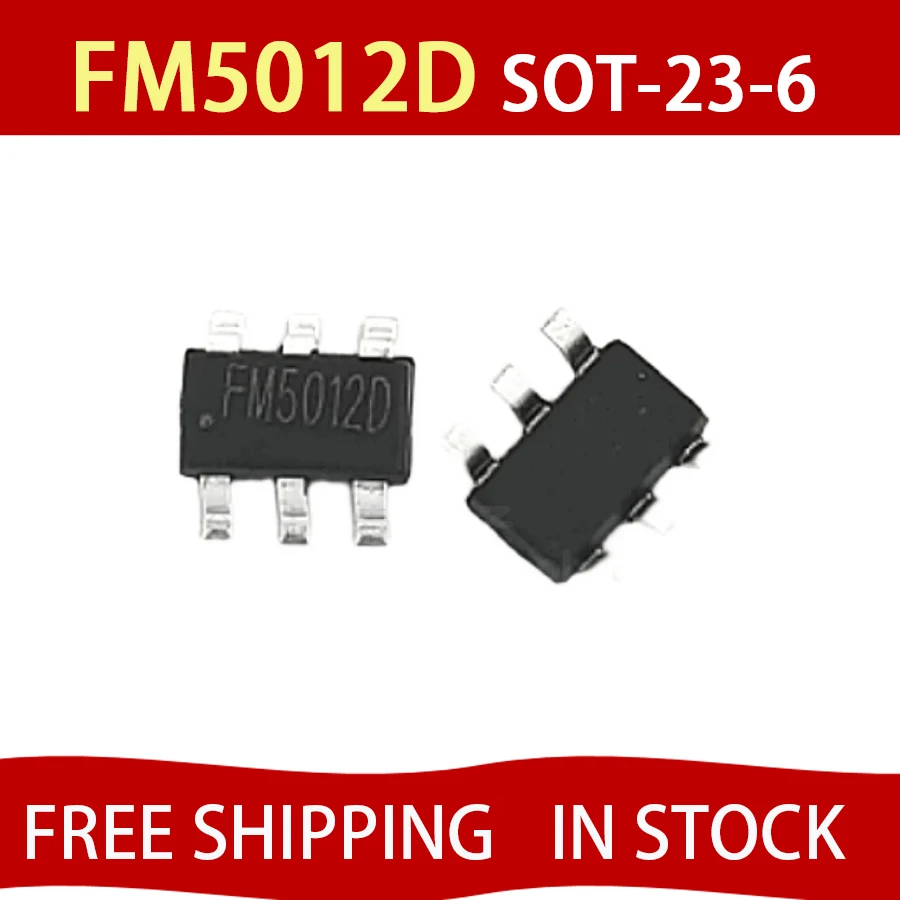 50PCS FM5012D Original FM5012 SOT23 adjustable three speed small fan chip IC for charging and discharging