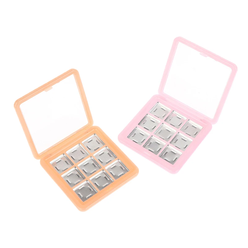 여성 소녀 메이크업 초보자 DIY 아이섀도우 도구 9칸 빈 아이섀도우 케이스 팔레트 아이 메이크업 보관 용기