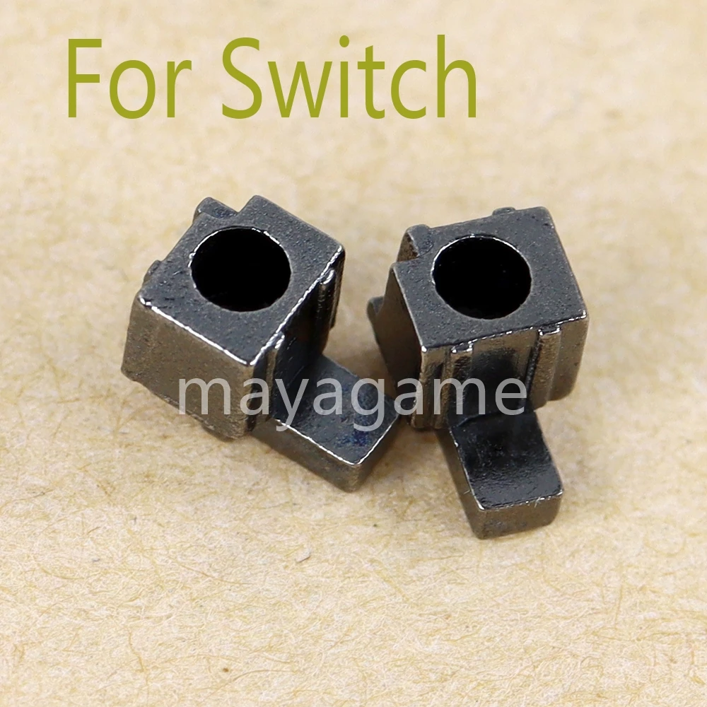 2คู่ตัวเลื่อนด้านซ้ายขวาหัวเข็มขัดพลาสติกและตัวยึดล็อคโลหะสลักสำหรับ nintend SWITCH Joy-CON อะไหล่ตัวควบคุมการซ่อม
