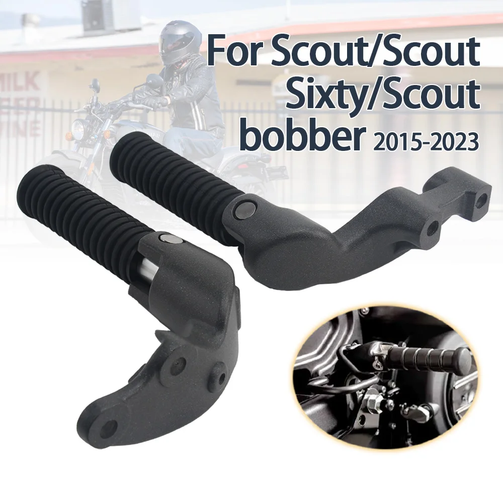 

Motorcycle Passenger Rear Footpeg Footrest Mounting Bracket For Indian Scout 2015-2023 Scout Sixty 2016-2023 Scout Bobber 18-23