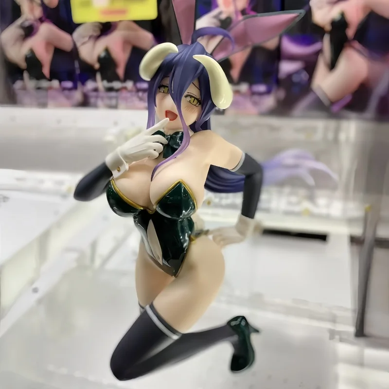 ฟิกเกอร์อนิเมะเวอร์ชั่นญี่ปุ่นใหม่ รุ่นดั้งเดิม แฟนคลับ Overlord ตัวละคร Oneseventhcarat อัลเบโด้ ชุดกระต่ายสาว ของตกแต่งโต๊ะทำงาน ของเล่น ของขวัญ