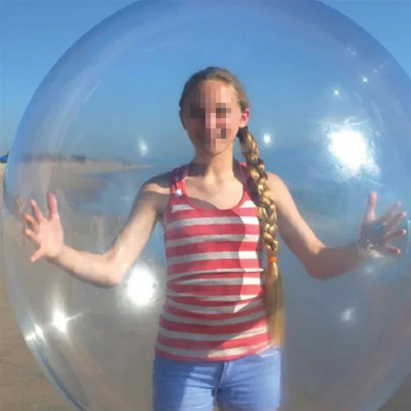 Pelota inflable de burbujas rellena de agua para niños, juguete de 50CM, juegos de fiesta, globos de agua reutilizables divertidos