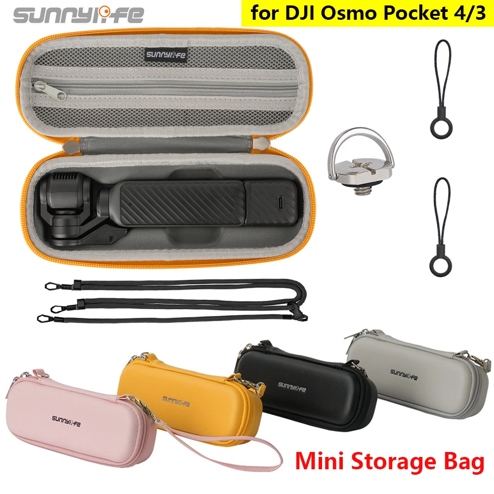 

Sunnylife Storage Bag For DJI Osmo Pocket 4 Portable Handbag Anti-scratch Protective Box For Pocket3 Camera Storage Case Lanyard