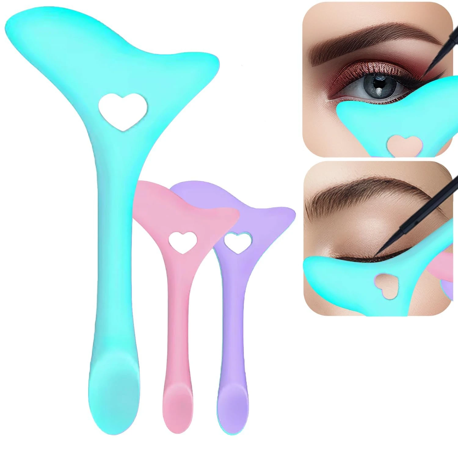 This versatile set of essential beginners' silicone eyeshadow applicators will enhance your look. Perfect for creating flawless,