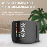 Korean Digital Recharge Wrist Blood Pressure Monitor Sphygmomanometer Tonometer Tensiometer Heart Rate Pulse Meter Health Care