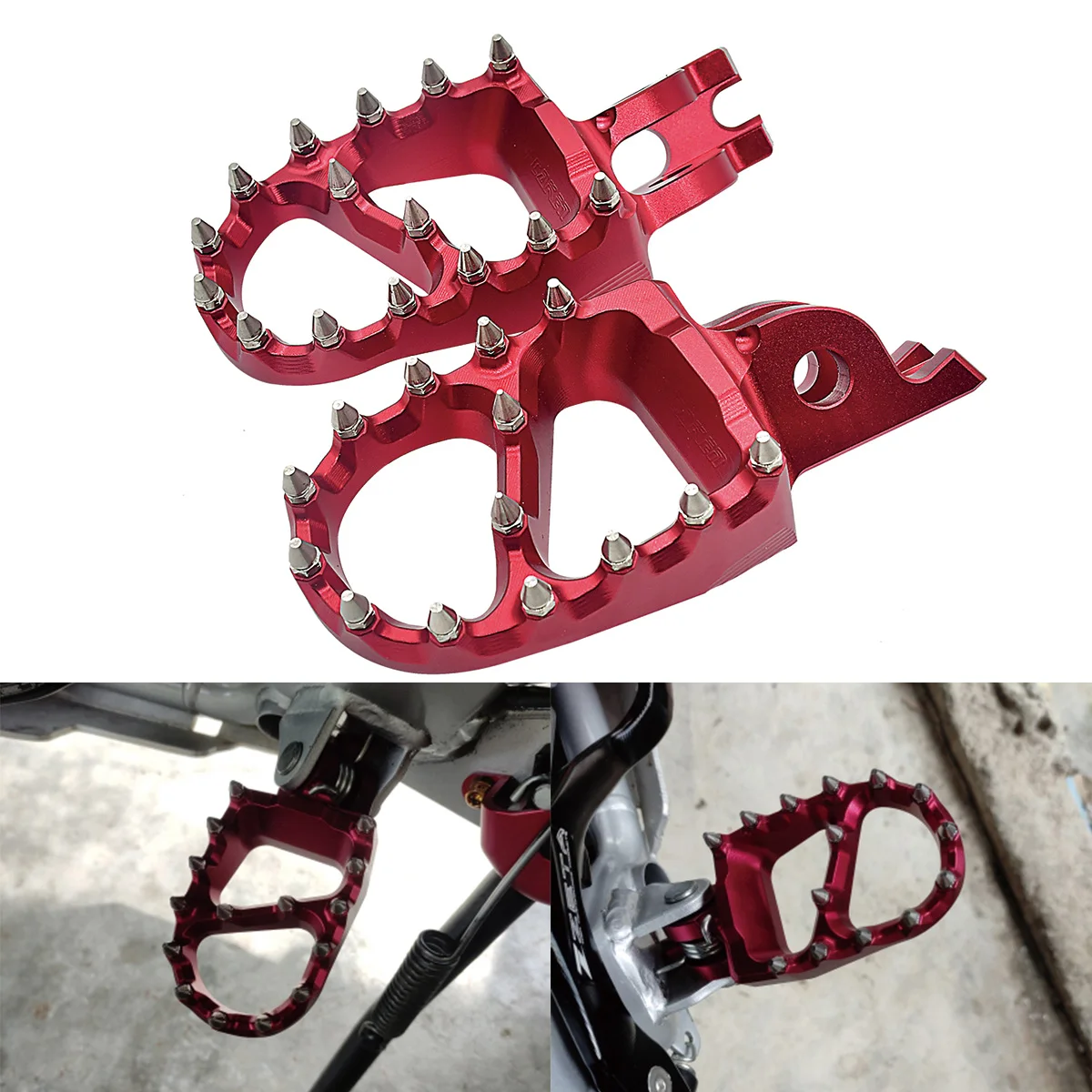 

Motorcycle CNC FootRest Footpegs Foot Pegs Pedals For HONDA CR 125 250 150R CR250R CRF 150R 250R 450R 250 450 X RX L M 2002-2023