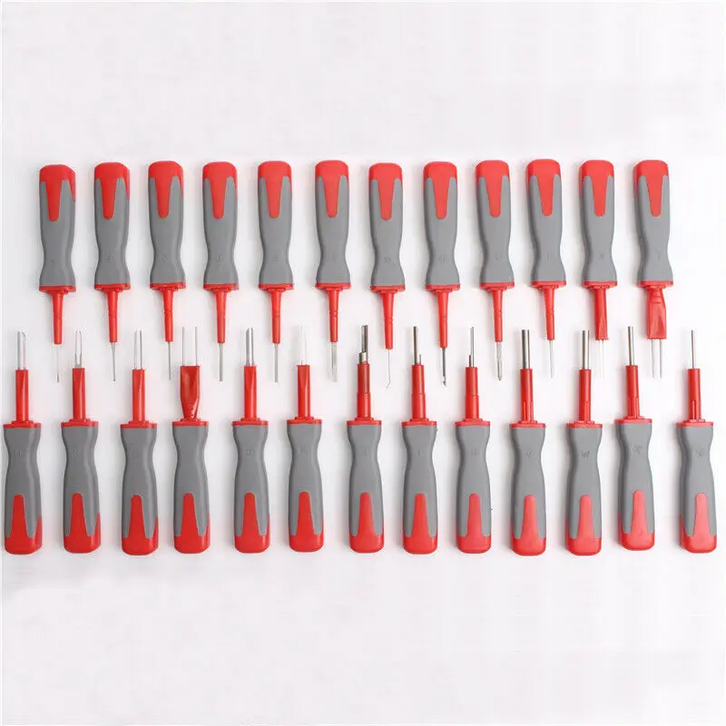 25Pcs Automotive Wiring Connector Pin Release Extractor Crimp Terminal Removal Kit