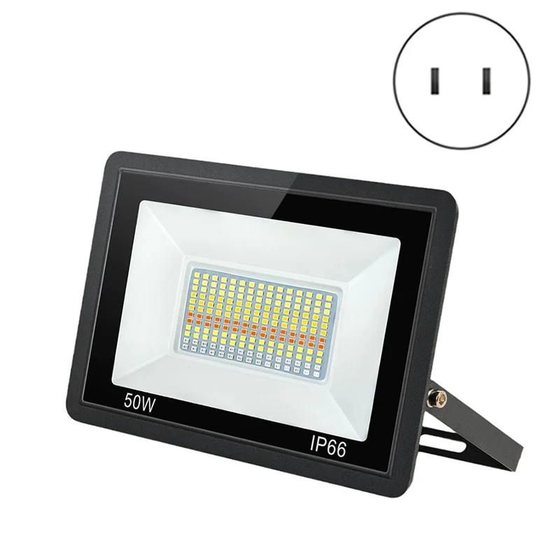 

【Favorite!】For Halloween Outdoor Decr TUYA Smart Control Floodlight Waterproof DIY Up Lights US Plug