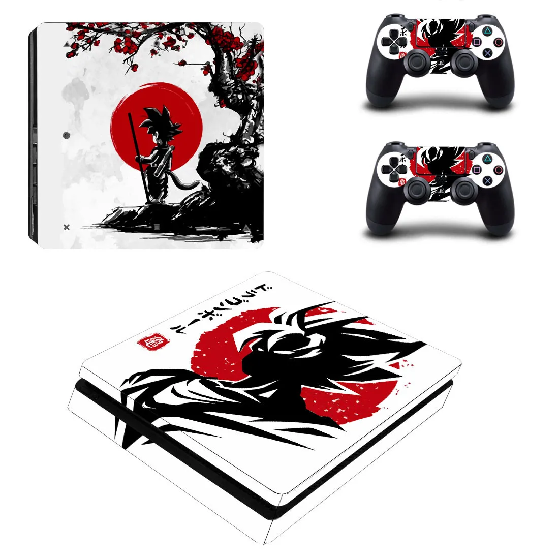 Anime Ultra Instinct Goku Wukong PS4 Slim Skin Sticker Decal Cover Protector For Console and Controller Skins Vinyl