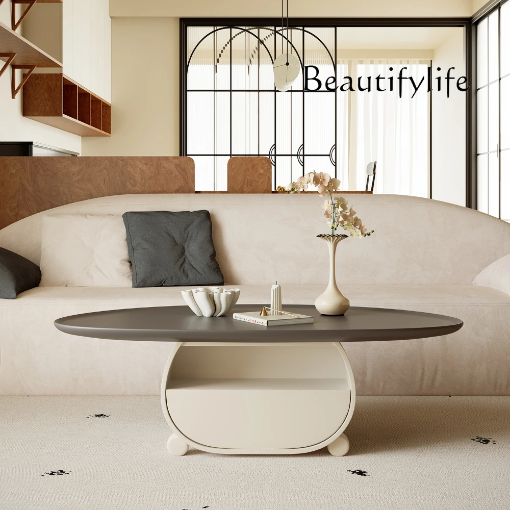 

Скандинавский минималистичный кофейный столик, простой домашний художественный стол