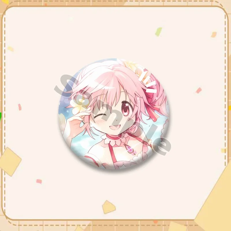 Niedliche Madoka Kaname Emaille-Pins Anime-Mädchen Cosplay Brosche Rucksack Kleidung Hut Deko Schmuck Cartoon-Charakter Abzeichen Geschenke für Freunde – Detail 15