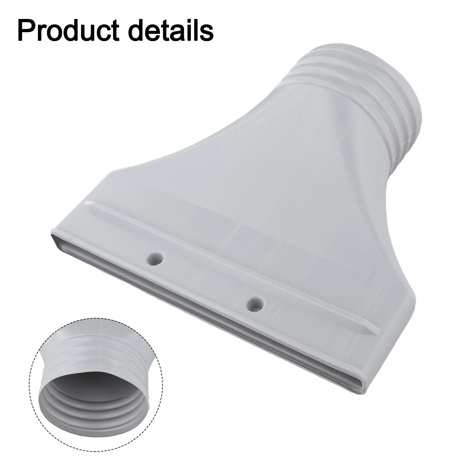 22x25x2cm Flat Hose Adapter One Size Fits All Hose Adapter Solutions Compact Design High-Quality Plastic Minimal Height