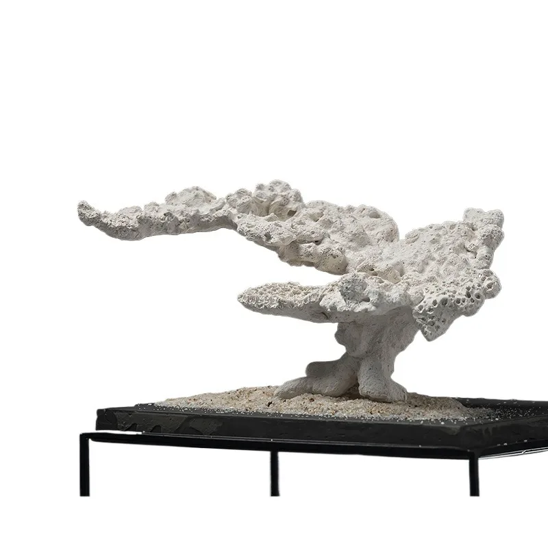 Aquarium Ceramic Anemone Cave Fish Breeding Hideaway Decorative Shelter for Marine Reef Tank Setup