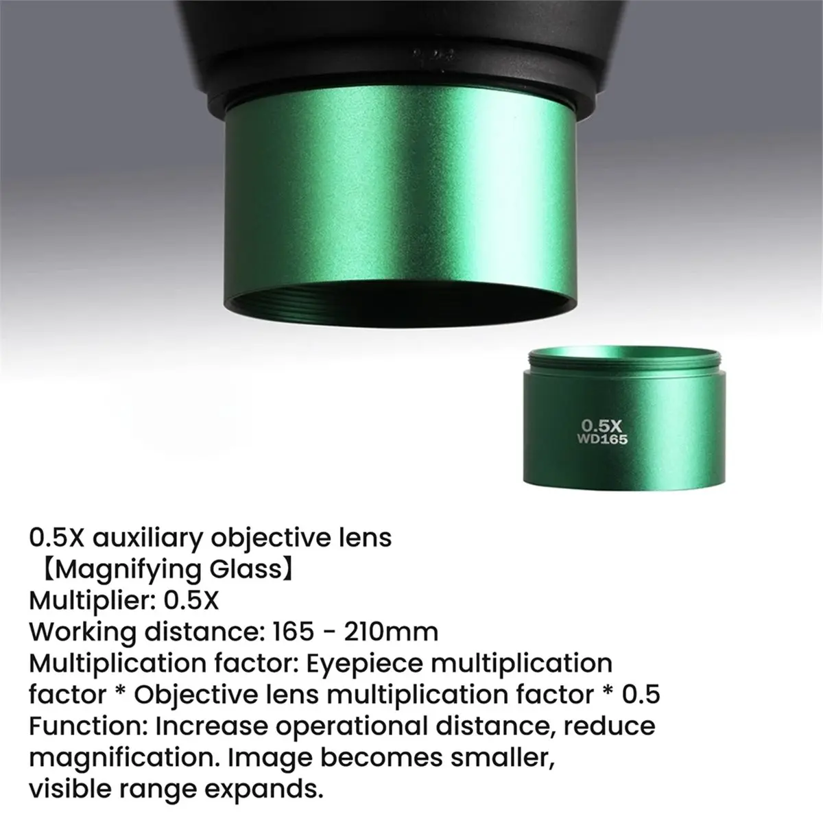 update. Mr.Yang 0.5X Microscope Auxiliary Objective Auxiliary Objective Lens for Microscope Board Electronic Soldering Repair