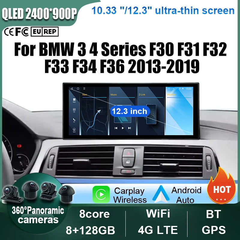 

Android 14 Car Radio GPS Navi For BMW 3 4 series F30 F31 F32 F33 F34 F36 2013 - 2019 Touchscreen Multimedia Video Player Stereo