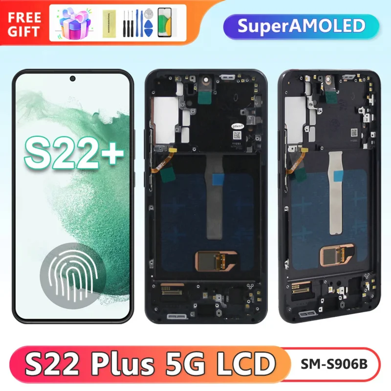 

S22 Plus 6.6" Super AMOLED Screen for Samsung Galaxy S22 5G S906B S906B/DS Lcd Display