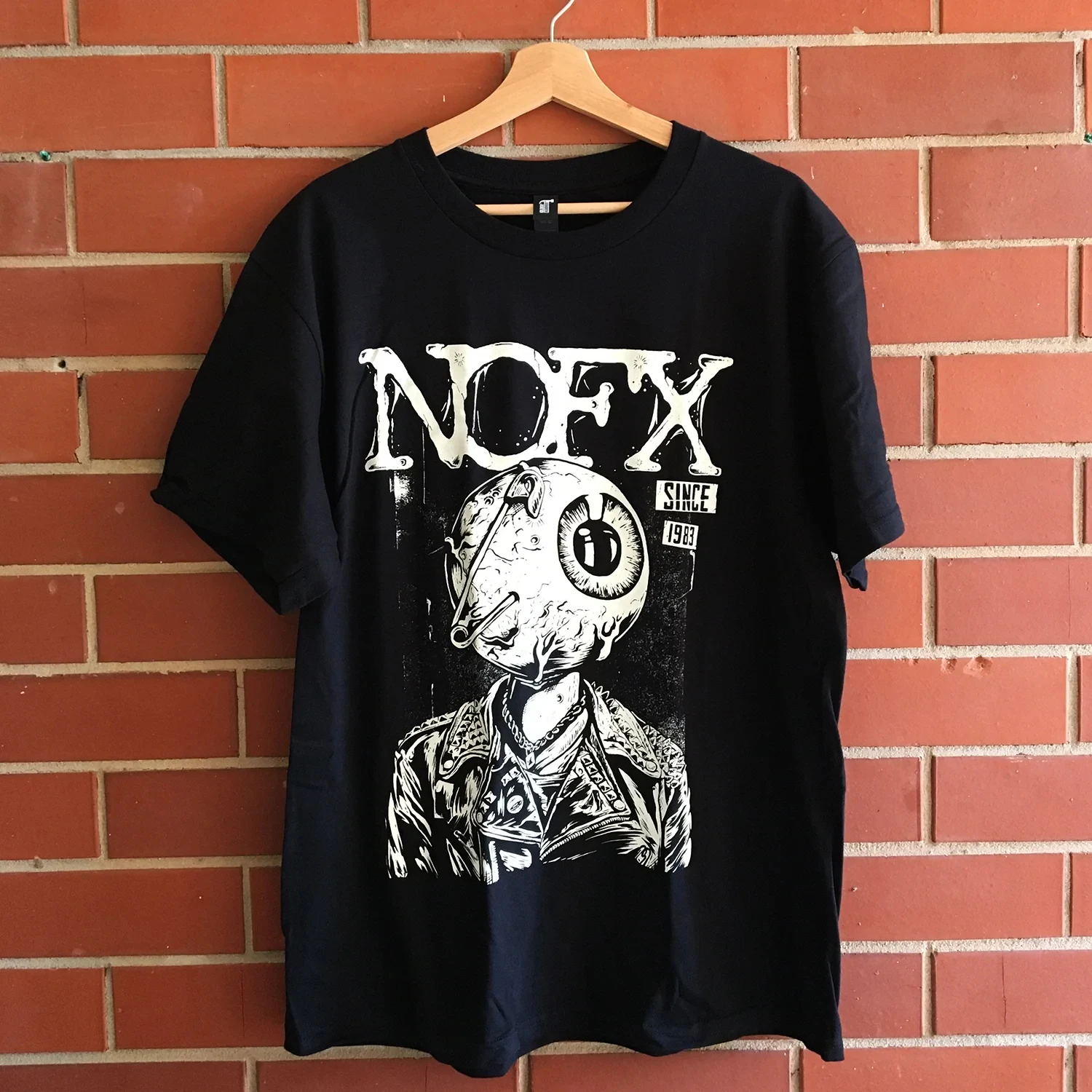 Camiseta de algodão com estampa de banda de rock NOFX para homens e mulheres, uso diário casual para ambos os gêneros
