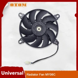 OTOM Motorcycle Radiator Fan Cooling Water Oil Cooler Engine Electric Power Large Air Volume For KTM CRF YZF KXF RMZ Dirt Bikes