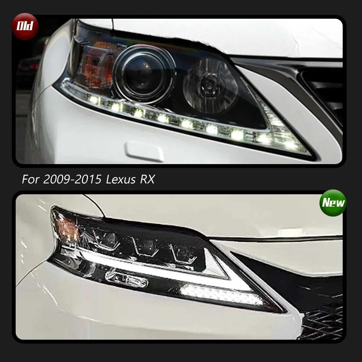 

Auto Accessories Car For Lexus RX LED Headlight 2009-2015 Upgrade Modified to New DRL Dynamic Turn Signal LED Headlight