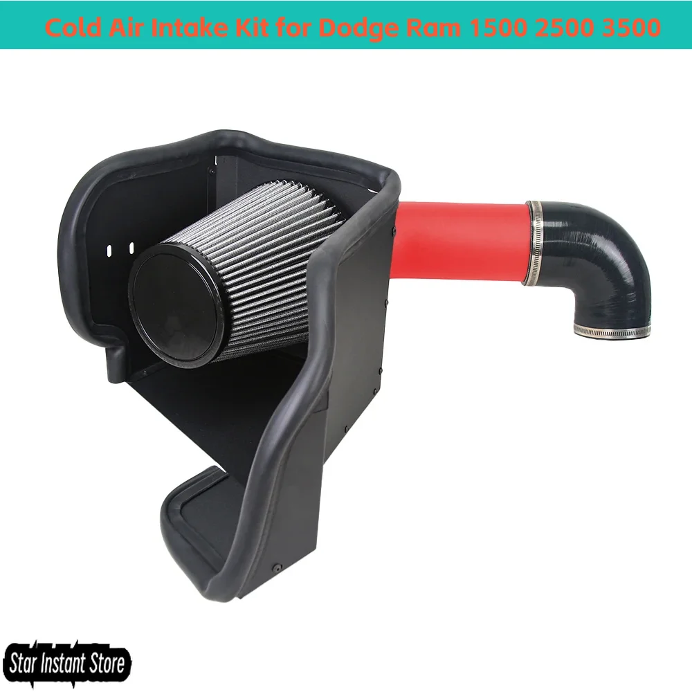 

Performance Cold Air Intake Kit for Dodge Ram 1500 2500 3500 5.7L HEMI V8 - Also Fits Durango Charger Challenger SXT ST SLT