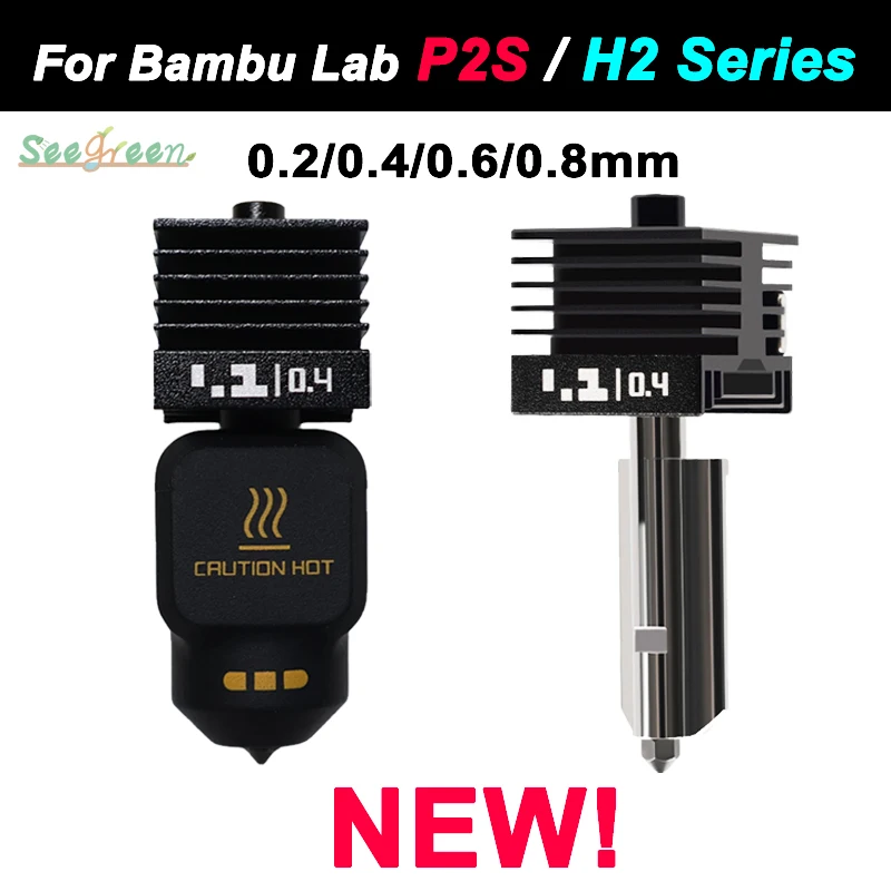 

Upgrade Hotend for Bambu Lab P2S Hotend High Flow Bambulab P2S Nozzle 0.4 0.6 0.8 Hot End Kit Quality Assurance P2S Accessories