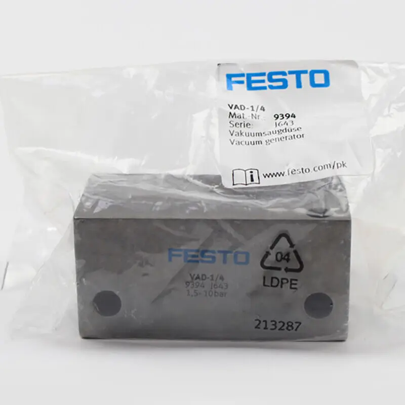 New FESTO VAD-1/4 air circuit plate vacuum generator 9394 (1PCS)