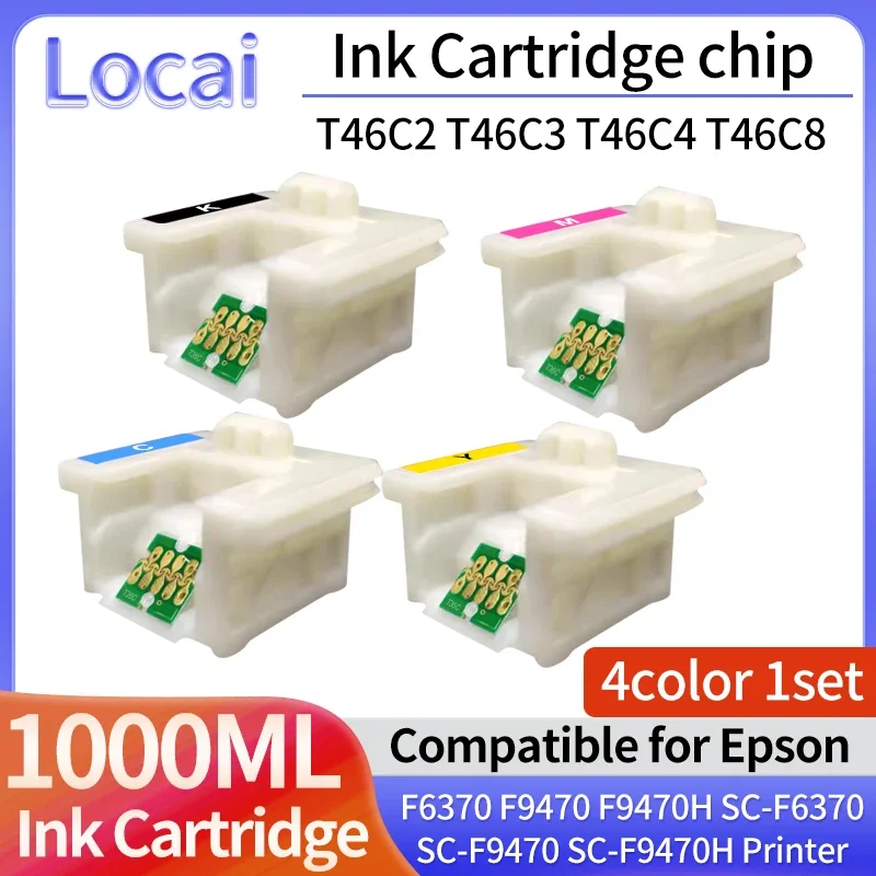 T46C2 T46C3 T46C4 T46C T46C8 Ink Cartridge chip For Epson F6370 ink chip DTG F9470 F9470H Printer chip SC-F6370 SC-F9470 4Color