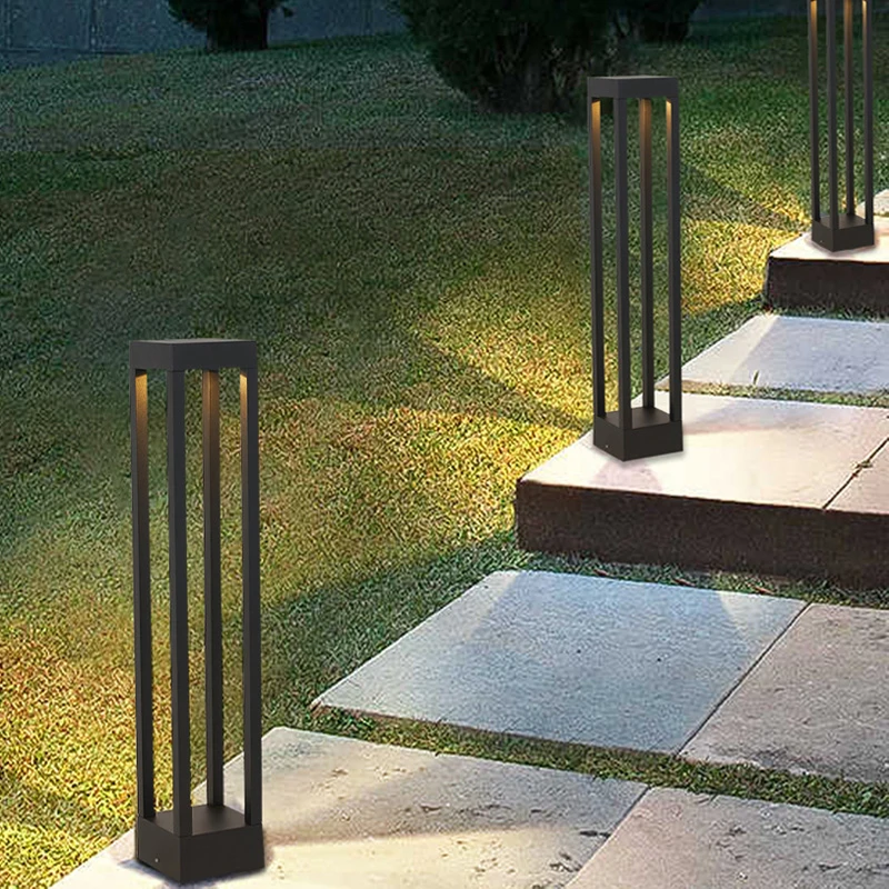 Modern Landscape Courtyard Lawn Lamp Grass Floor Lamp Simple Square Garden Outdoor Lamp Outdoor Waterproof Led Lamps