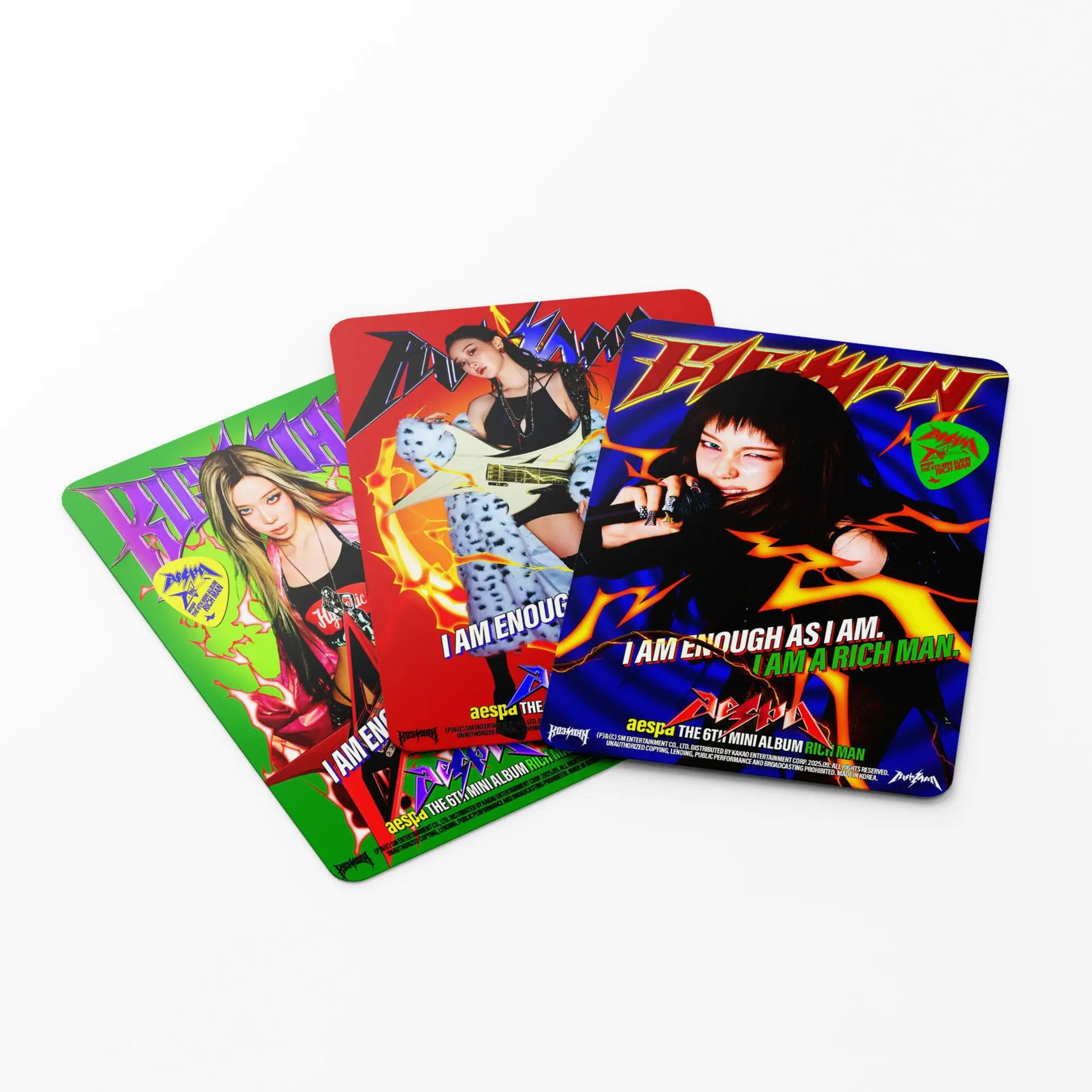 55Pcs aespa Lomo Cards New Album Rich Man HD Printd Photocards