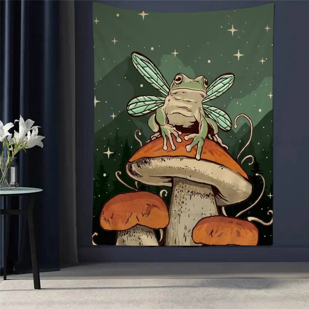 

You Are Exactly Funny Mushroom Anime Tapestry Cheap Hippie Wall Hanging Bohemian Wall Tapestries Mandala Home Decor