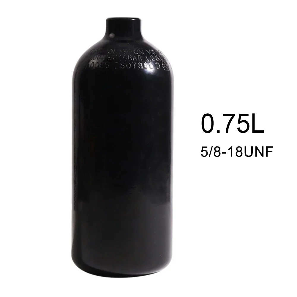 3000Psi 200Bar 750cc 48Ci Aluminum Cylinder High Pressure Tank High Pressure Air Bottle with Regulator 5/8-18UNF