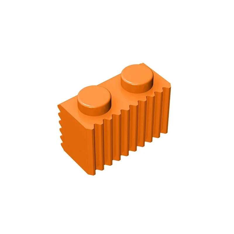 Gobricks Bouwstenen GDS-797 PROFIEL BAKSTEEN Tegel 1X2 - 1x2 tegels Educatief compatibel met 2877 kinderen DIY Technisch