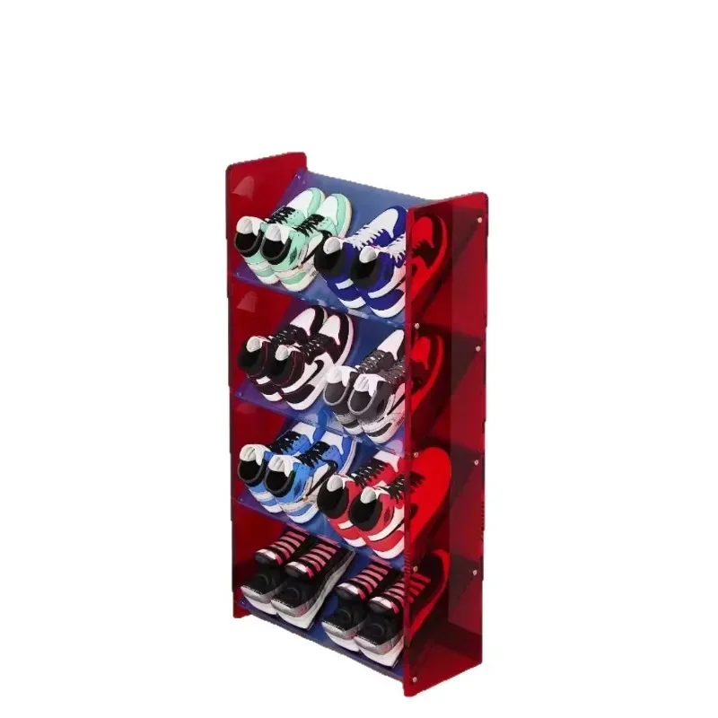 Acrylic shoe rack, space-saving household, diagonal storage at home