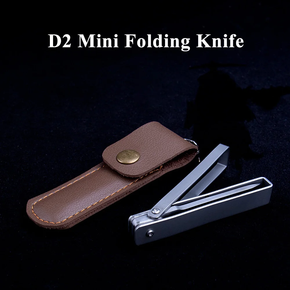 D2 Steel Folding Knife High Hardness Sharp Knife for Men Self-defense Portable Outdoor Camping Hand Tools Cutter Jackknife