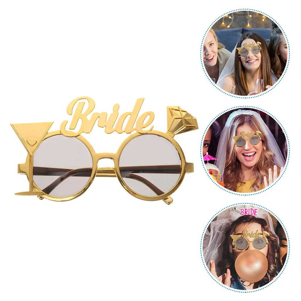

1pc Bachelorette Bride Eyeglasses Wedding Sunglasses Funny Costume Eyewear Party Glasses Decor Accessories Bride Sunglasses