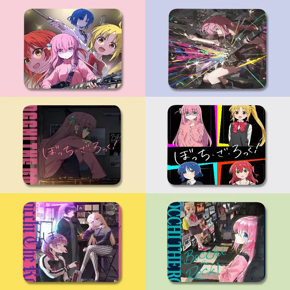 

Коврик для мыши Pop Anime Bocchi The R-Rock, маленький, креативный, для стола, игровой, аксессуар для мыши, квадратный коврик