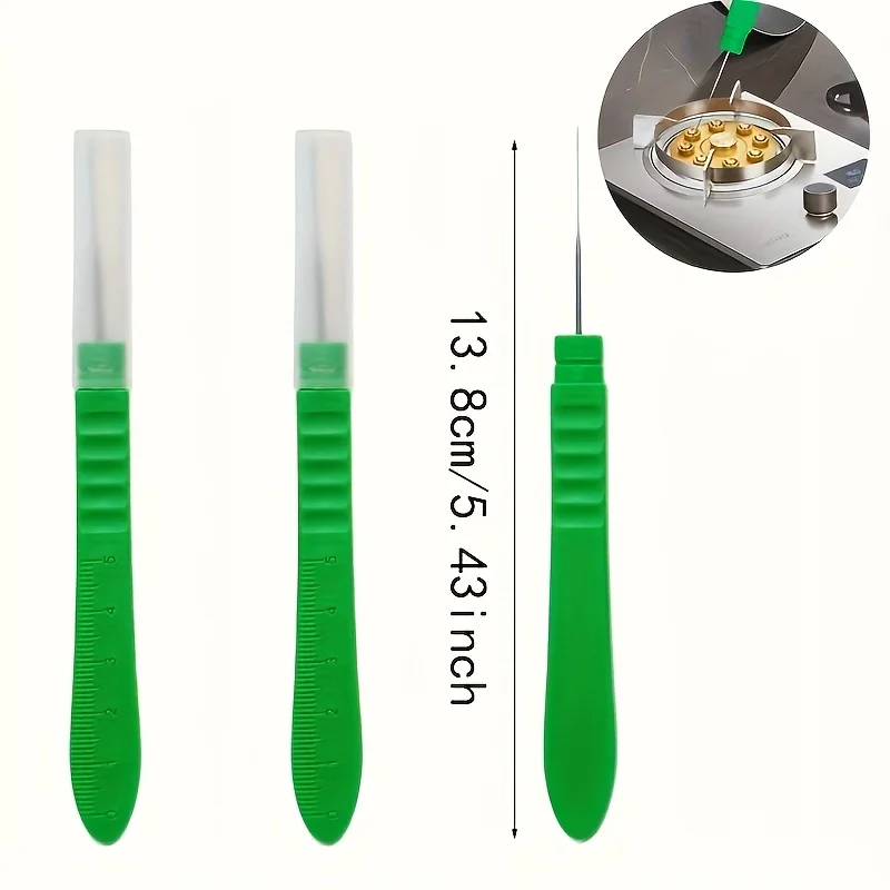 10Pcs Stainless Steel Nozzle Cleaning Needles With Handle And Graduation Markings Extra Sharp Flexible Needles For Airbrush Nozz