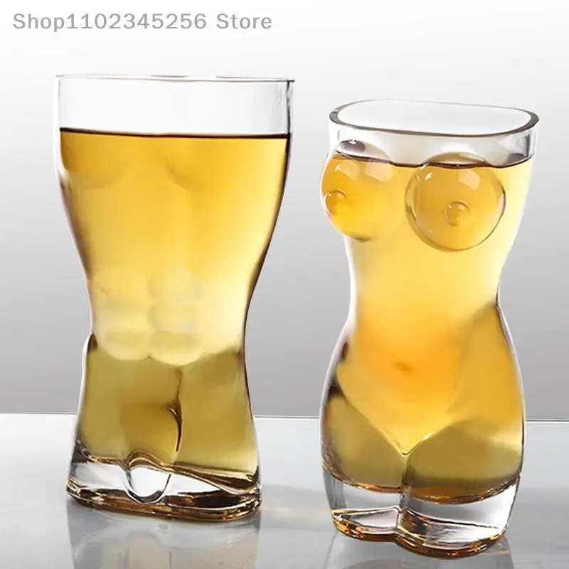 Unique Beer Cup Funny Wine Glass Whisky Vodka Shot Glasses Creative Bar Cocktail Glass Body Shape Mug Coffee Juice Cup