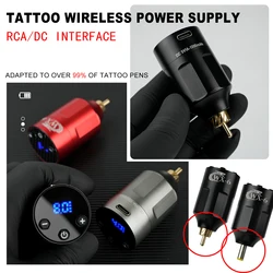 Draagbare Mini Tattoo Draadloze Voedingseenheid, Oplaadbare Rca/Dc Adapter Voor Tattoo Pennen, Motor Machine Met Aan/Uit-Bediening