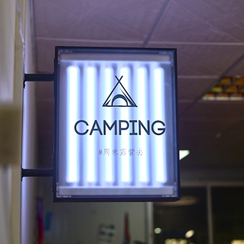 Side-mounted Frosted Acrylic Light Box LED Light Tube Attracts Pedestrians Billboards Customised Advertising Box Lightbox