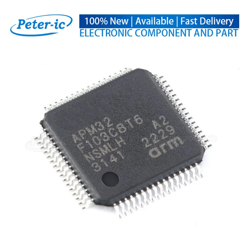 (1pcs)APM32F103RBT6 APM32 F103RBT6 LQFP-64 128KB 20KB FLASH 51 2V~3.6V ARM-M3 96MHz Microcontrollers MCU/MPU/SOC Available