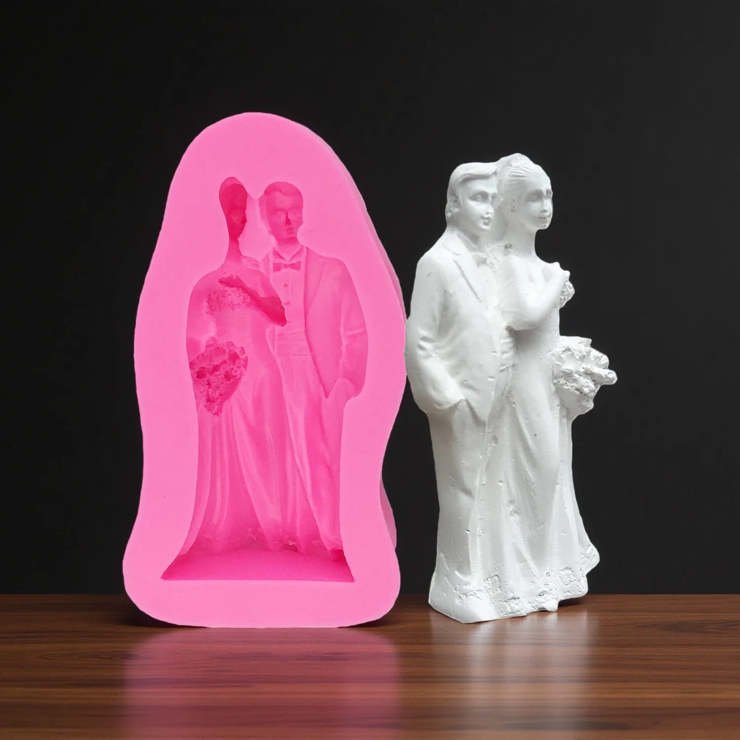 

Невеста, жених, пара, силиконовая форма для свечей, резьба, художественная ароматерапия, гипсовая форма, свадебный подарок