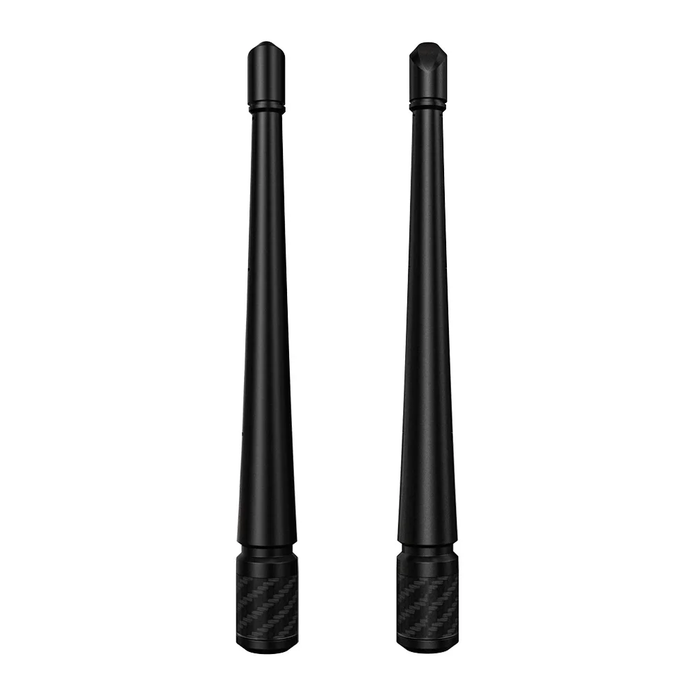 Yetnorson Universal Car Antenna Mast Carbon Fiber Truck Vehicle Replacement Short Antenna 4.7 inch Compatible All Kinds of Cars