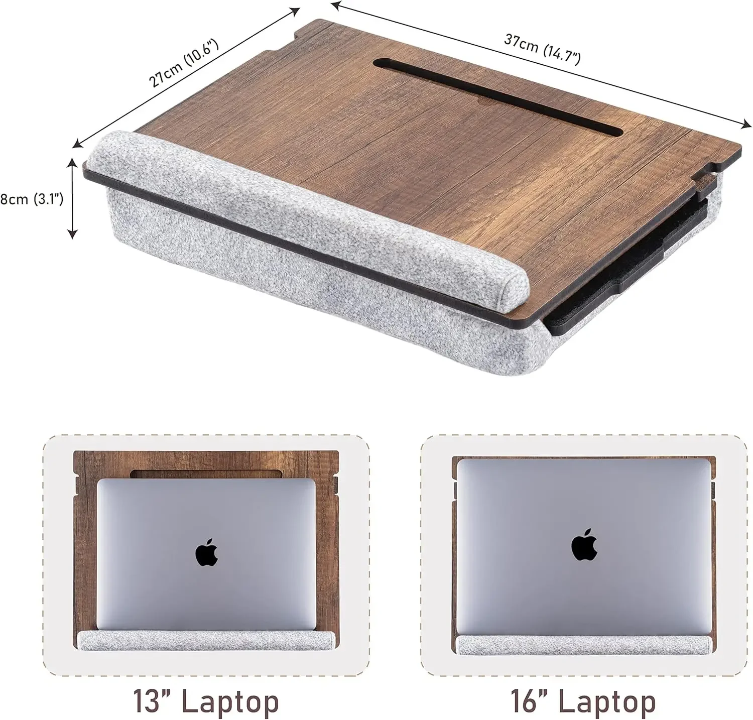 

Laptop Tray - Adjustable Height for Comfortable Work Anywhere - Ideal for Home Office, Sofa, Bed coffee table for living room