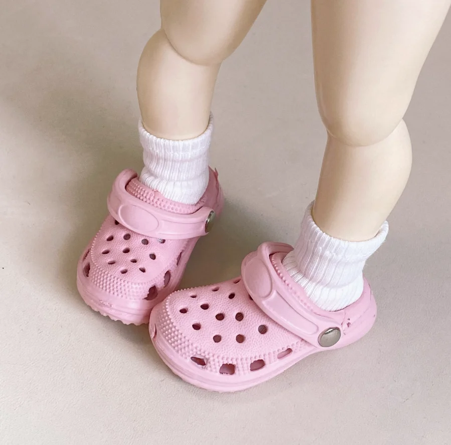 Sapatos de boneca bjd são adequados para chinelos, crocs e acessórios de boneca de tamanho 1/6 (há fracas ou manchas pretas)