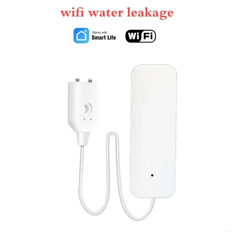 J6PA WiFi Water Leakage Detector Sound Alarm Leak SensorWarning Security Alarm System